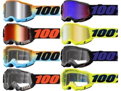 100% Accuri 2 Goggles Closeout Colors Youth niños Motocross Dirt Bike MX/ATV/UTV - Image 1 of 2