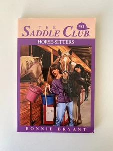 Saddle Club 53 Horse-Sitters by Bonnie Bryant (PB 1996) Vintage Chapter Book - Picture 1 of 14