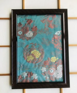 13_Handcrafted Japanese Textile Wall Art Unique Framed Fabric Home Decoration - Picture 1 of 2