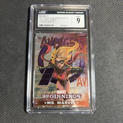 2012 Upper Deck Marvel Beginnings Series 3 Avengers Hologram HA-22 Ms Marvel - Image 1 of 2
