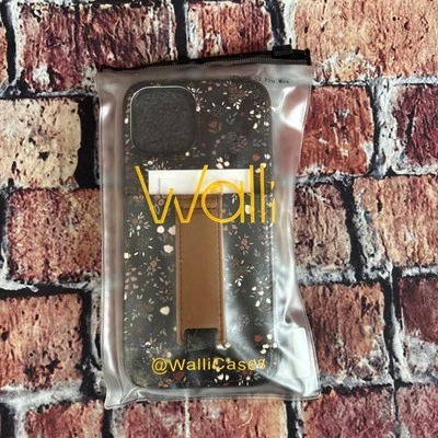 Walli Case IPhone 12 Pro Max Floral Print Brown Flowers "MIDNIGHT FLORAL" - Image 1 of 3