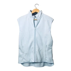 GAP Womens Fleece Vest Light Sky Blue XL Y2K - Picture 1 of 4