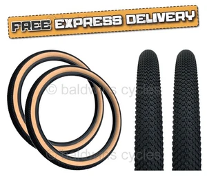 PAIR Baldys 26 x 2.10 Mountain Bike Tan Wall TYRES Off Road Knobby Tread - Picture 1 of 10