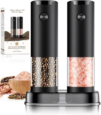 Electric Salt and Pepper Grinder Set Automatic Battery Pepper Mill Shakers Tool - Image 1 of 4