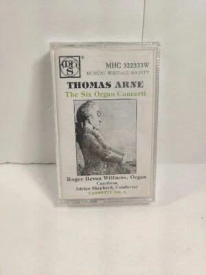 Thomas Arne - The Six Organ Concerti Roger Bevan Williams Cassette No 1 New - Image 1 of 2