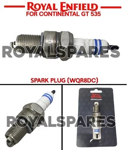 Royal Enfield "SPARK PLUG (WQR8DC)" For Continental GT 535 - Express Shipping - Picture 1 of 9