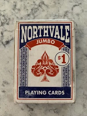 BLUE JUMBO PLAYING CARDS NORTHVALE - USED - Image 1 of 4