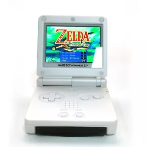 White Pre-laminated IPS V5 Screen Nintendo Gameboy Advance SP Console - Picture 1 of 9