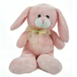 Peluche de conejo de Pascua juguete fino Co rosa peluche mi primer bebé 14" suave - Imagen 1 de 7