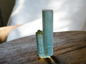Premium Natural Indicolite Tourmaline Crystal From Africa 1.99 Grams 25x9x5 - Picture 1 of 5