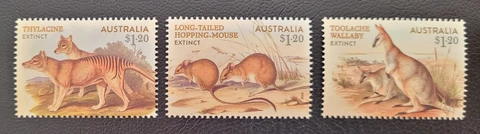 Australia 2023 /  Fauna - Extinct Mammals - Thylacine.../ 3v set Cover