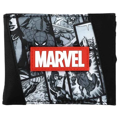Bioworld Marvel Comics Superheroes Men's Bi-Fold Wallet - Image 1 of 4