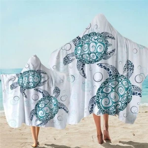 Turtle Towel with Hoodie: Kids & Adults - Picture 1 of 16