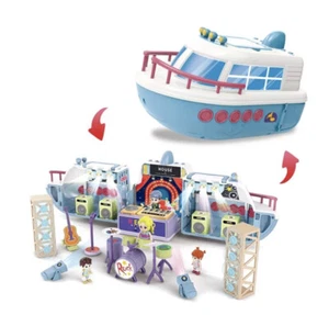 2 IN 1 Yacht Disco Stage With Sound And Light ship Pretend Play Set - Picture 1 of 6