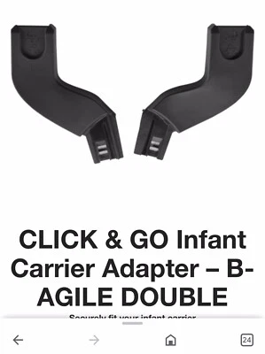 Adaptador portabebés CLICK & GO - B-AGILE DOBLE para Maxi Cosi, Cybex Foto 1 de 2