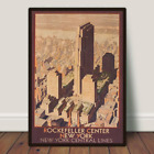 New York City Rockefeller Center Painting Wall Art poster Choose your Size