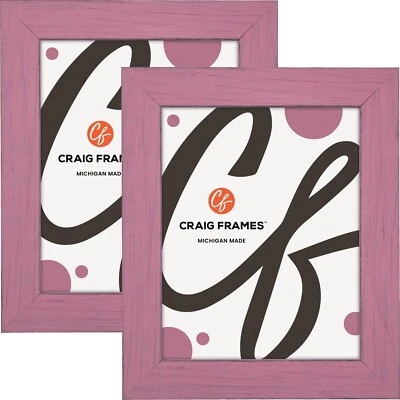 Jasper, 1.5" Petticoat Pink Picture Frame, Common Sizes, 4x5 - 24x36, 2-Pack - Image 1 of 4
