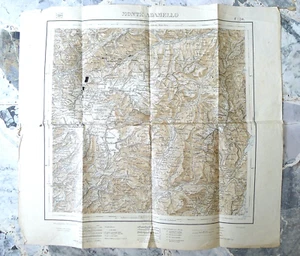 VINTAGE MAPPA VECCHIA MILITARE IGM WW1 MONTE ADAMELLO BRESCIA TRENTO 1919 - Foto 1 di 4