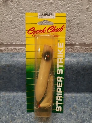 Creek Chub Striper Strike I2100 Vintage Hecho en El Salvador 1991 Serie 2100 Foto 1 de 2