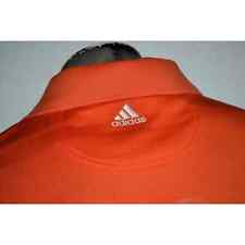 25517 Adidas Golf Polo Shirt Orange Polyester Size XL Mens ClimaCool