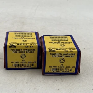 200 Stück Senkscheiben # 8 massive Messingoberfläche Unterlegscheiben 3/16 Zoll Innendurchmesser x 5/8 Zoll Außendurchmesser - Bild 1 von 6