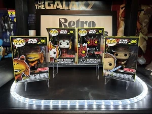 Funko Pop! Star Wars Retro Phantom Menace Full Set Amidala Darth Maul Jar Jar VG - Picture 1 of 11