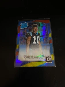 Curtis Samuel 2017 Donruss Optic Red Yellow Prizm RC Panthers 196 - Picture 1 of 2