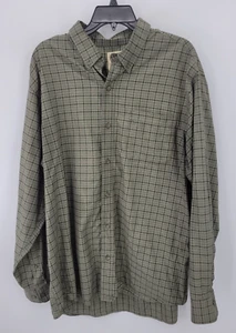 Red Head Shirt Mens XL Green Plaid Long Sleeve Button Up Outdoor Casual Cotton - Picture 1 of 8