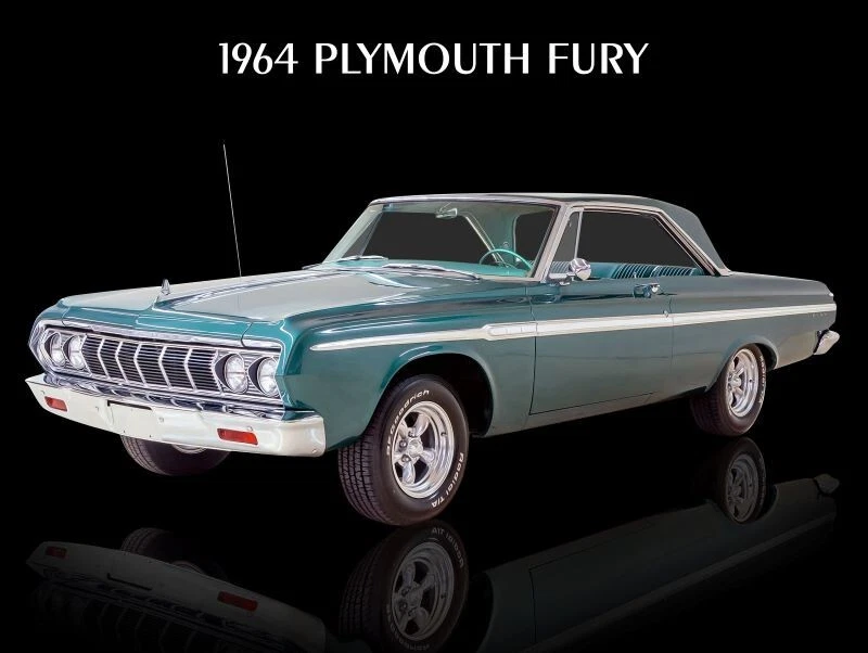 Letrero de metal Plymouth Fury Hot Rod 1964: 12x16" y envío gratuito Foto 1 de 1