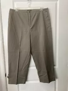 Eddie Bauer olivgrün Gr. 18 Cropped Hose Reißverschlusstasche Baumwolle - Bild 1 von 4