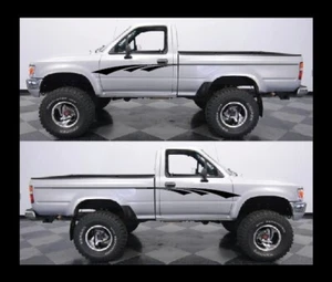 VINTAGE RETRO STYLE VINYL DECALS GRAPHICS FIT 93 TOYOTA PICKUP SINGLE CAB - Picture 1 of 4