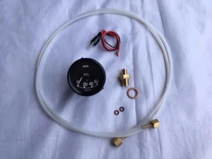 Mechanical Oil Pressure Gauge Kit. Jaguar 0-60 Gauge - Picture 1 of 3