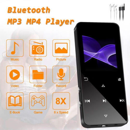Bluetooth MP3 Player e-Book Reader FM Radio 5.2 Player X80 1.8TFT Display