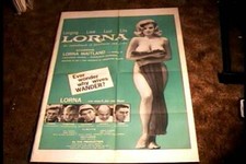 LORNA "A" 1964 ORIG MOVIE POSTER RUSS MEYER GREAT SEXY LORNA MAITLAND