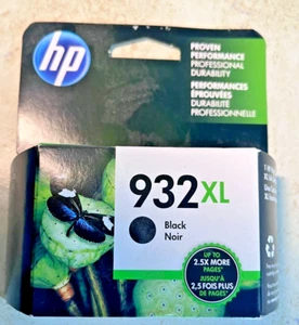 NIB Hewlett-Packard Ink Cartridge 932XL Black Expired 9/2018 Sealed Genuine HP - Picture 1 of 2