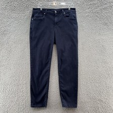 Aviator Jeans Mens 34X29 Navy Blue Wash Slim Fit Tapered Stretch USA Denim