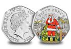 2022 Guernsey Xmas  SANTA 50p Fifty Pence Colour Limited Edition Of 995