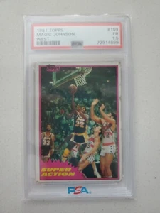 Tarjeta de baloncesto Magic Johnson 1981 Topps #109 - PSA 1,5 FR - WEST LA Lakers - Imagen 1 de 2