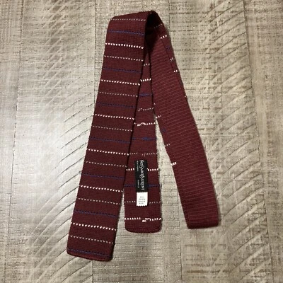 Corbata tejida vintage para hombre Yves Saint Laurent Foto 1 de 4