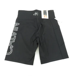 Pantalones Cortos de Bicicleta Calvin Klein Para Mujer Cintura Alta Pequeños Negros Nuevos con Etiquetas $39.50 - Imagen 1 de 5