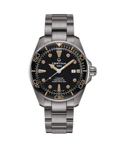CERTINA Men Analog Automatic Casual Watch Classic Dress Black Dial Waterproof Ro - Picture 1 of 3