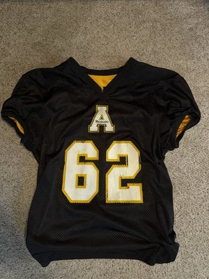 Camiseta de fútbol americano universitario vintage reversible #62 de la Universidad Estatal de los Apalaches Foto 1 de 4