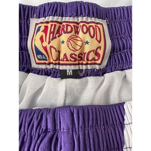 Hardwood Classics Los Angeles Lakers Road Shorts Purple Medium Mens - Picture 1 of 5