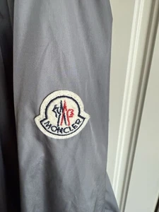 Moncler Albert Grey Nylon Bomber Jacket L/xl - Picture 1 of 8