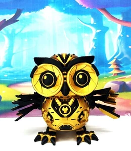 3D Printed Articulated Cyber Owl, 4" Articulated Owl Toy, 3D Printed in USA - Picture 1 of 9