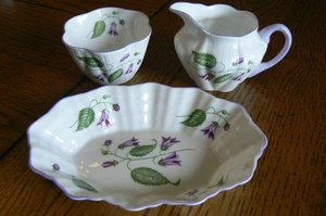 Vintage Shelley China England Campanula Sugar Creamer Trinket Dainty FREUSSHIP - Picture 1 of 7