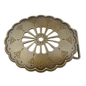 Fibbia vintage in ottone ispirata Navajo - Foto 1 di 4