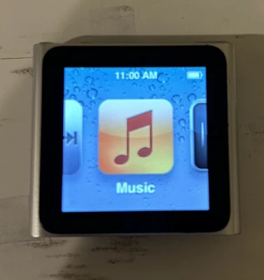 Apple iPod Nano 6th Generation A1366 MC525LL/A 8GB Silver Works Great READ - Image 1 of 2