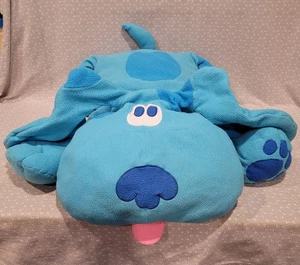 Almohada polar azul vintage Crown Crafts Blue's Clues Pal Jumbo juguete de peluche 28" - Imagen 1 de 12