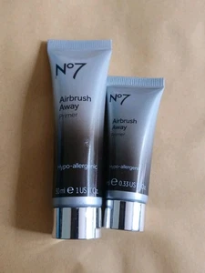 Boots No7 Airbrush Away Primer 30ml & 10ml Full & Travel Size Duo *Sealed* - Picture 1 of 3